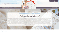 Desktop Screenshot of poligrafia-weselna.pl