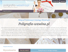 Tablet Screenshot of poligrafia-weselna.pl